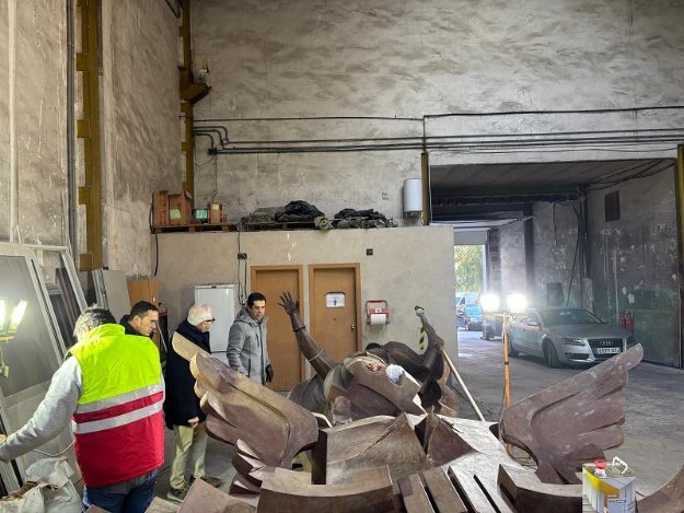Toni Francés e Ignacio Trelis durante su visita a la empresa premiada