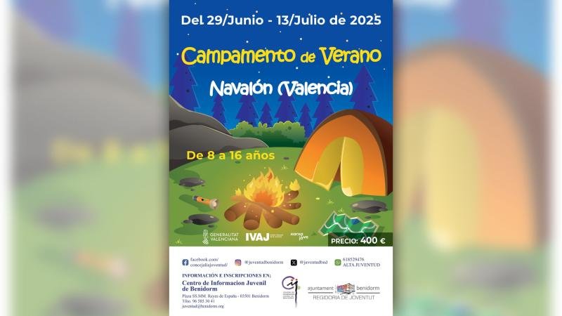 Juventud organiza un campamento de verano en la localidad de Navalón del 29 de junio al 13 de julio