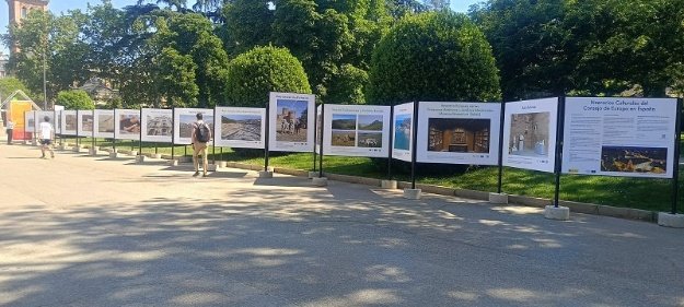 Exposición en el retiro de Madrid