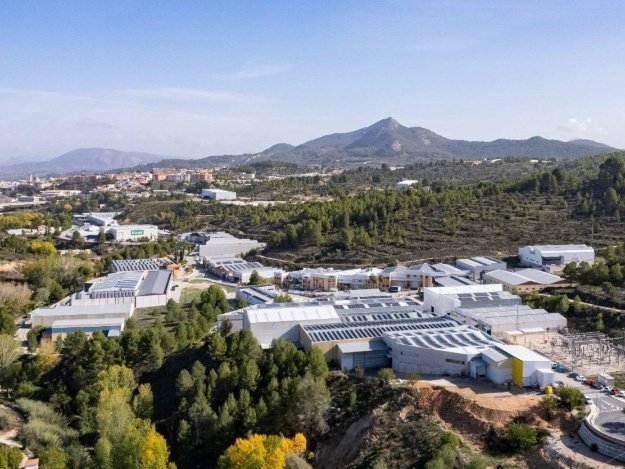 Aerial view of the Santiago Payà Industrial Estate