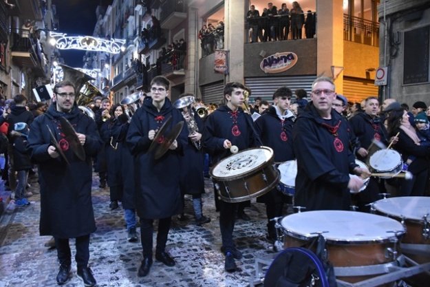 Banda de música en la Cabalgata de Reyes Magos