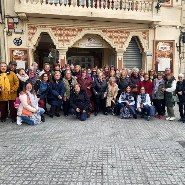Grupo de Gent Gran en la excursión del tirisiti