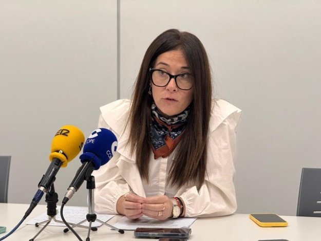 Lorena Zamorano durante la rueda de prensa