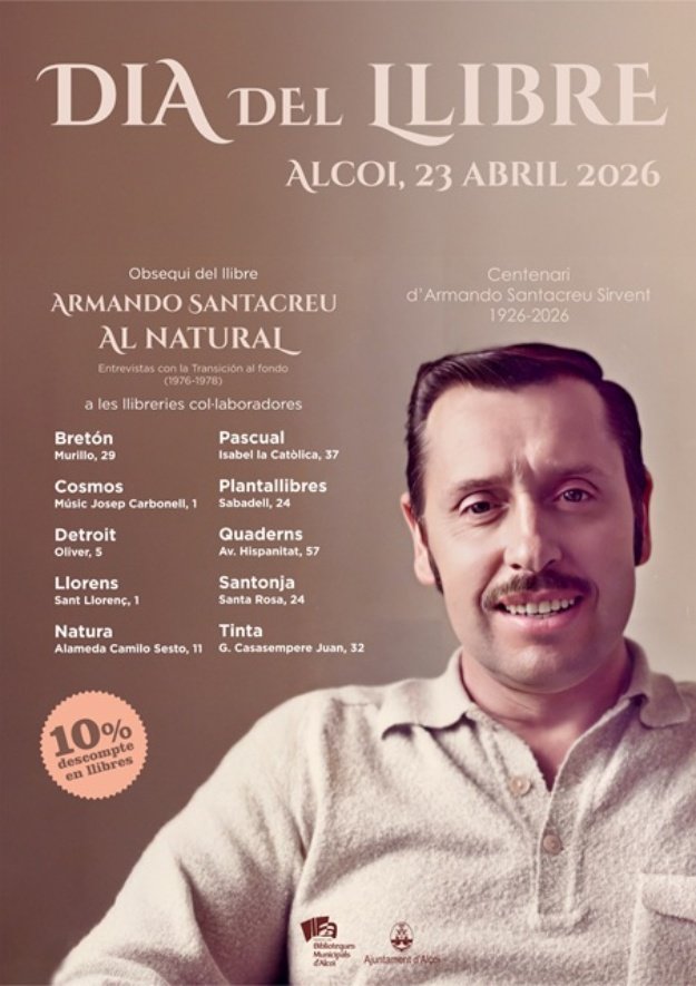 Cartel del día del Libro 2026