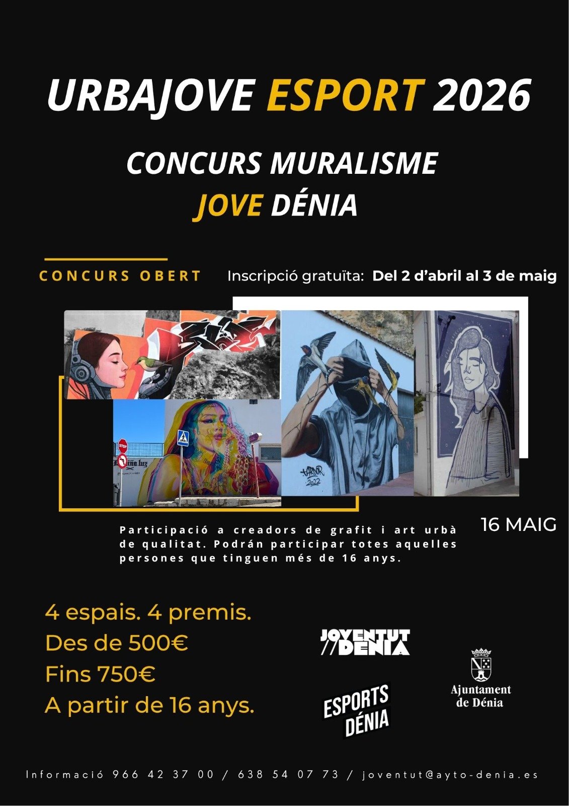 Dénia abre el plazo de inscripción para el concurso de grafitti y muralismo