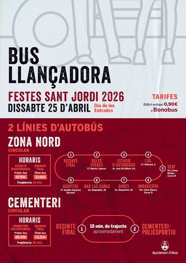 Cartel Autobús Lanzadera